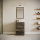 Formosa 24" Free Standing Single Basin Vanity Set with Cabinet, Quartz Vanity Top, and Framed Mirror - image 1