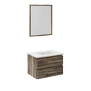 Formosa 30" Wall Mounted Single Basin Vanity Set with Cabinet, Quartz Vanity Top, and Framed Mirror - image 2