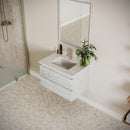 Formosa 30" Wall Mounted Single Basin Vanity Set with Cabinet, Quartz Vanity Top, and Framed Mirror - image 16