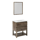 Formosa 30" Free Standing Single Basin Vanity Set with Cabinet, Quartz Vanity Top, and Framed Mirror - image 2