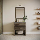 Formosa 30" Free Standing Single Basin Vanity Set with Cabinet, Quartz Vanity Top, and Framed Mirror - image 1