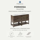 Formosa 36" Free Standing Single Basin Vanity Set with Cabinet, Quartz Vanity Top, and Framed Mirror - image 6