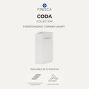 Coda 14" Free Standing Single Basin Vanity Set with Cabinet and Acrylic Vanity Top - image 7