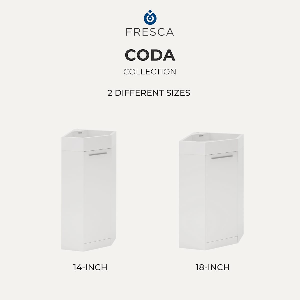 Coda 14" Free Standing Single Basin Vanity Set with Cabinet and Acrylic Vanity Top - image 9