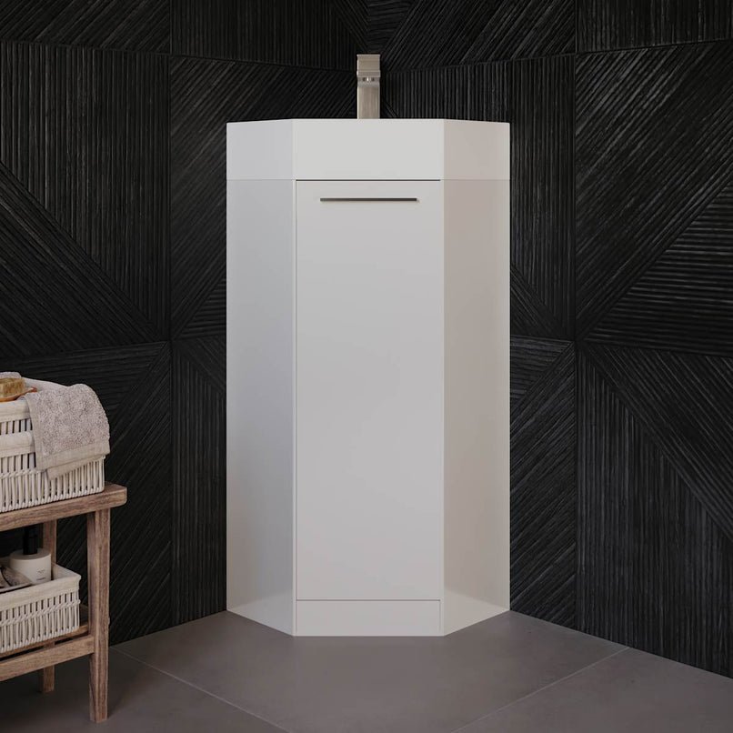 Coda 14" Free Standing Single Basin Vanity Set with Cabinet and Acrylic Vanity Top - image 2