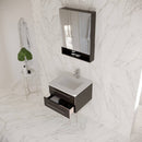 Lucera 24" Wall Mounted Single Basin Vanity Set with Cabinet, Quartz Vanity Top, and Medicine Cabinet - image 3