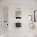 Lucera 24" Wall Mounted Single Basin Vanity Set with Cabinet, Quartz Vanity Top, and Medicine Cabinet - image 5