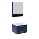 Lucera 24" Wall Mounted Single Basin Vanity Set with Cabinet, Quartz Vanity Top, and Medicine Cabinet - image 14