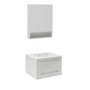 Lucera 24" Wall Mounted Single Basin Vanity Set with Cabinet, Quartz Vanity Top, and Medicine Cabinet - image 16