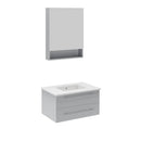 Lucera 30" Wall Mounted Single Basin Vanity Set with Cabinet, Quartz Vanity Top, and Medicine Cabinet - image 5