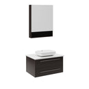 Lucera 30" Wall Mounted Single Basin Vanity Set with Cabinet, Quartz Vanity Top, and Medicine Cabinet - image 2