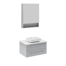 Lucera 30" Wall Mounted Single Basin Vanity Set with Cabinet, Quartz Vanity Top, and Medicine Cabinet - image 5