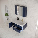 Lucera 36" Wall Mounted Single Basin Vanity Set with Cabinet, Quartz Vanity Top, Medicine Cabinet, and Right Offset Rectangular Sink - image 12