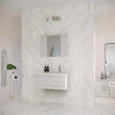 Lucera 36" Wall Mounted Single Basin Vanity Set with Cabinet, Quartz Vanity Top, Medicine Cabinet, and Right Offset Rectangular Sink - image 18