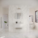 Lucera 36" Wall Mounted Single Basin Vanity Set with Cabinet, Quartz Vanity Top, Medicine Cabinet, and Right Offset Rectangular Sink - image 19