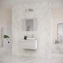 Lucera 36" Wall Mounted Single Basin Vanity Set with Cabinet, Quartz Vanity Top, Medicine Cabinet, and Right Offset Rectangular Vessel Sink - image 10