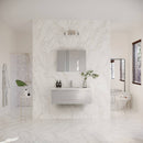 Lucera 42" Wall Mounted Single Basin Vanity Set with Cabinet, Quartz Vanity Top, and Mirrored Medicine Cabinet - image 10