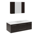 Lucera 48" Wall Mounted Single Basin Vanity Set with Cabinet, Quartz Vanity Top, and Medicine Cabinet - image 2