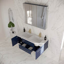 Lucera 48" Wall Mounted Double Basin Vanity Set with Cabinet, Quartz Vanity Top, and Medicine Cabinet - image 15