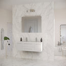 Lucera 48" Wall Mounted Double Basin Vanity Set with Cabinet, Quartz Vanity Top, and Medicine Cabinet - image 22