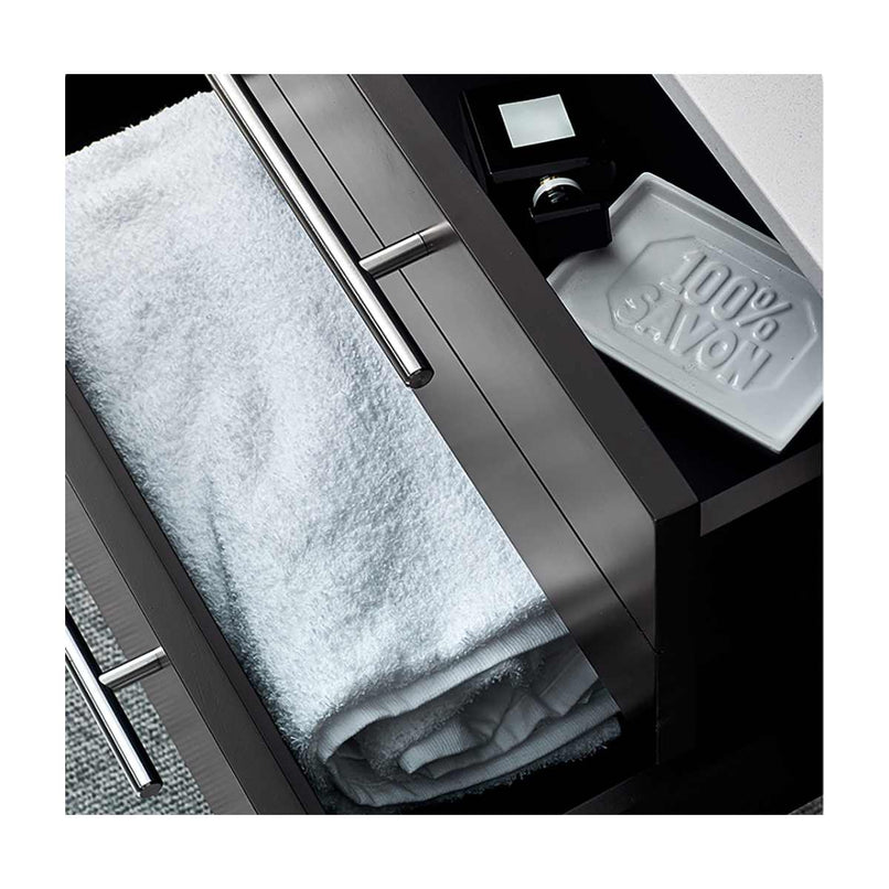 Lucera 48" Wall Mounted Double Basin Vanity Set with Cabinet, Quartz Vanity Top, and Medicine Cabinet - image 4