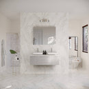 Lucera 48" Wall Mounted Double Basin Vanity Set with Cabinet, Quartz Vanity Top, and Medicine Cabinet - image 7