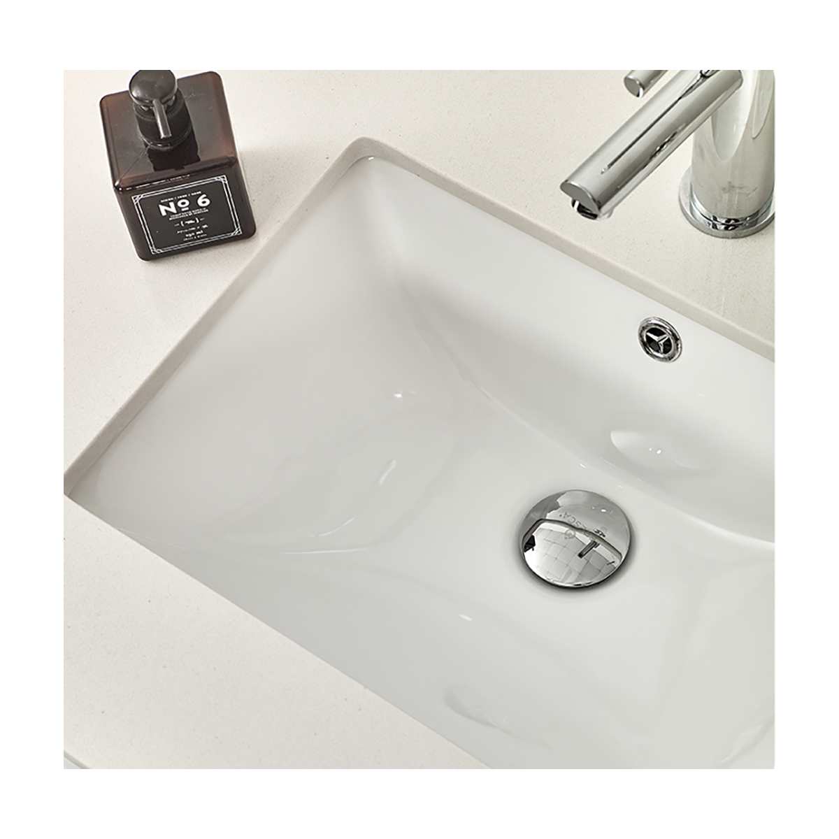 Lucera 60" Wall Mounted Single Basin Vanity Set with Cabinet, Quartz Vanity Top, and Medicine Cabinet - image 20