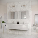 Lucera 72" Wall Mounted Double Basin Vanity Set with Cabinet, Quartz Vanity Top, and Medicine Cabinets - image 18