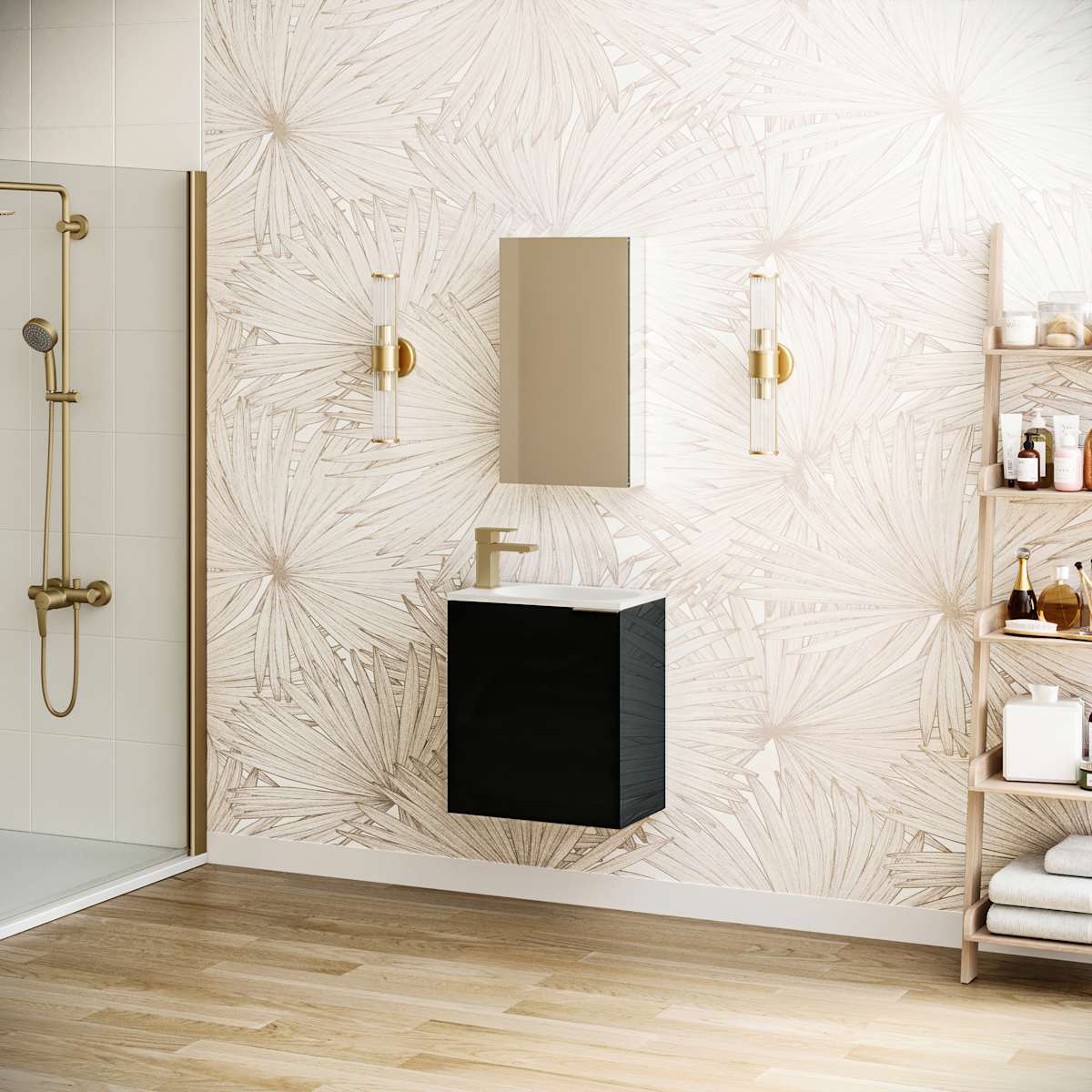 Valencia 20" Wall Mounted Single Basin Vanity Set with Cabinet, Acrylic Vanity Top, and Medicine Cabinet