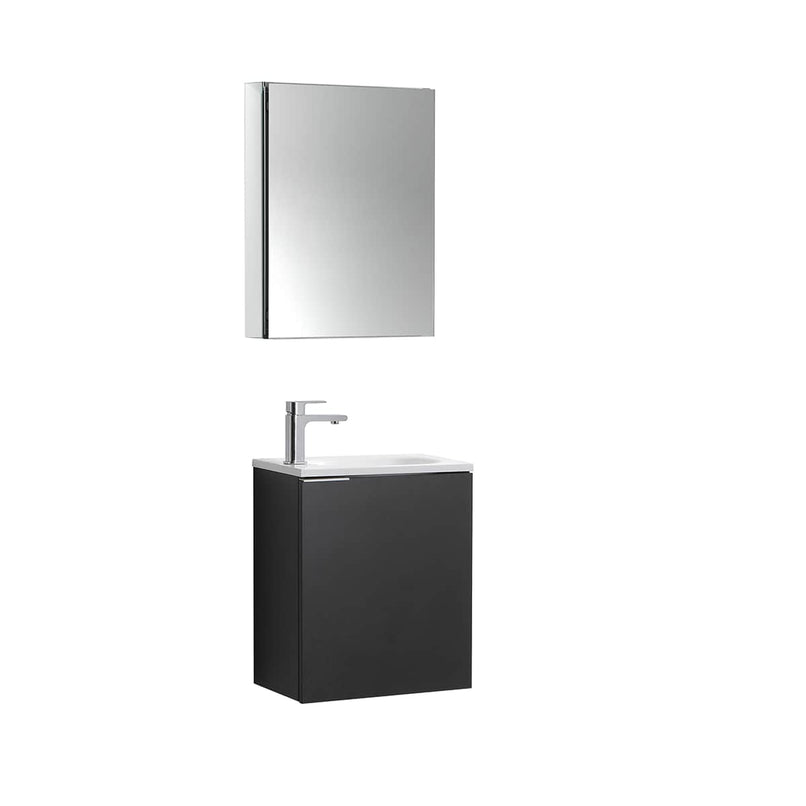 Valencia 20" Wall Mounted Single Basin Vanity Set with Cabinet, Acrylic Vanity Top, and Medicine Cabinet - image 1