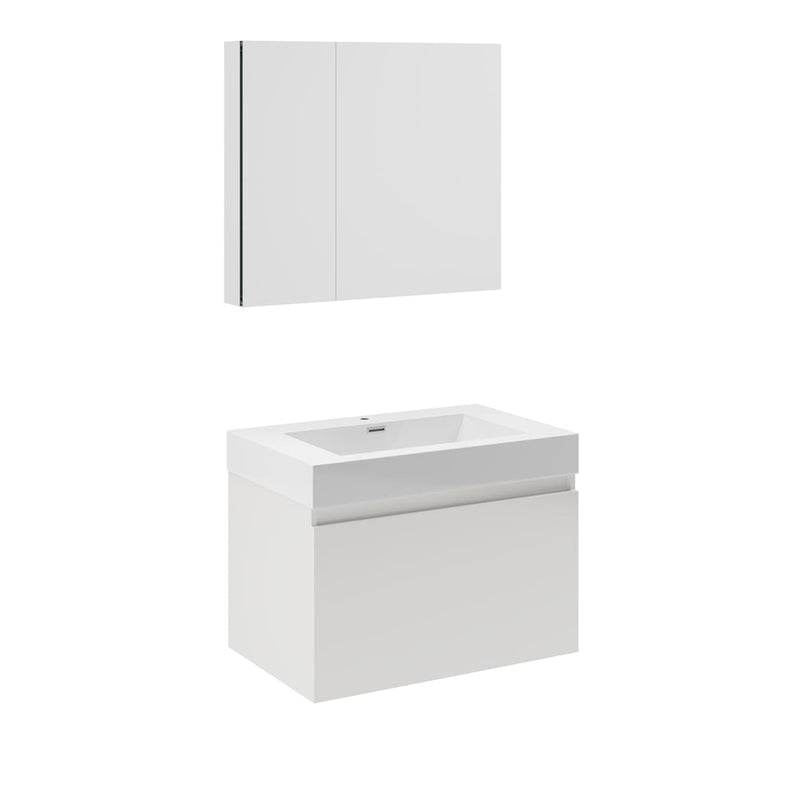 Mezzo 30" Wall Mounted Single Basin Vanity Set with Cabinet, Acrylic Vanity Top, and Medicine Cabinet - image 10