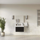 Mezzo 30" Wall Mounted Single Basin Vanity Set with Cabinet, Acrylic Vanity Top, and Medicine Cabinet - image 1