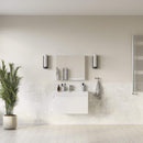 Mezzo 36" Wall Mounted Single Basin Vanity Set with Cabinet, Acrylic Vanity Top, and Medicine Cabinet - image 1