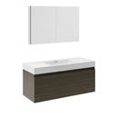 Mezzo 48" Wall Mounted Single Basin Vanity Set with Cabinet, Acrylic Vanity Top, and Medicine Cabinet - image 3