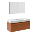 Mezzo 48" Wall Mounted Single Basin Vanity Set with Cabinet, Acrylic Vanity Top, and Medicine Cabinet - image 4