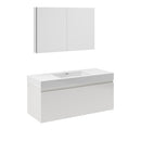 Mezzo 48" Wall Mounted Single Basin Vanity Set with Cabinet, Acrylic Vanity Top, and Medicine Cabinet - image 5