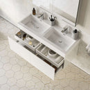 Mezzo 48" Wall Mounted Double Basin Vanity Set with Cabinet, Acrylic Vanity Top, and Medicine Cabinet - image 3