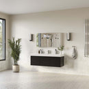 Mezzo 60" Wall Mounted Single Basin Vanity Set with Cabinet, Acrylic Vanity Top, and Medicine Cabinet - image 4
