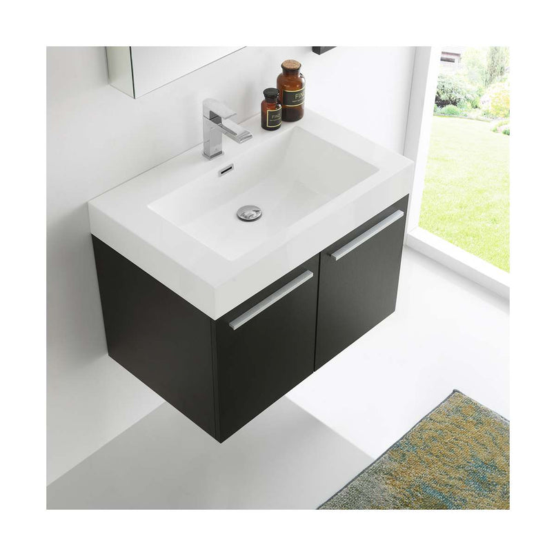 Vista 30" Wall Mounted Single Basin Vanity Set with Cabinet, Acrylic Vanity Top, and Medicine Cabinet - image 23