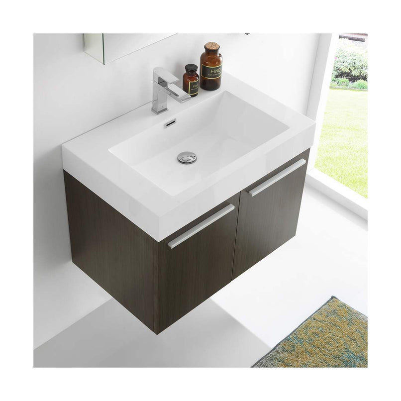Vista 30" Wall Mounted Single Basin Vanity Set with Cabinet, Acrylic Vanity Top, and Medicine Cabinet - image 18