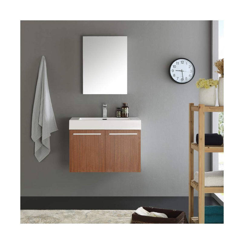 Vista 30" Wall Mounted Single Basin Vanity Set with Cabinet, Acrylic Vanity Top, and Medicine Cabinet - image 16