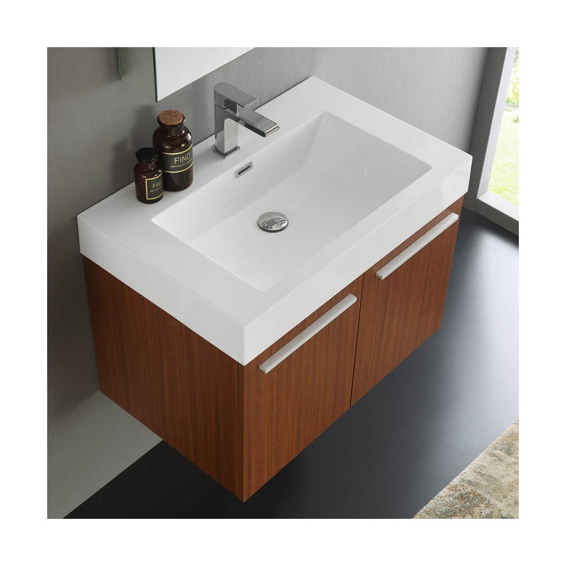 Vista 30" Wall Mounted Single Basin Vanity Set with Cabinet, Acrylic Vanity Top, and Medicine Cabinet - image 13