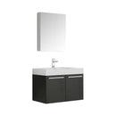 Vista 30" Wall Mounted Single Basin Vanity Set with Cabinet, Acrylic Vanity Top, and Medicine Cabinet - image 1
