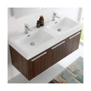 Vista 48" Wall Mounted Double Basin Vanity Set with Cabinet, Acrylic Vanity Top, and Medicine Cabinet - image 3