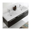 Vista 59" Wall Mounted Double Basin Vanity Set with Cabinet, Acrylic Vanity Top, and Medicine Cabinet - image 14