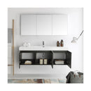 Vista 59" Wall Mounted Single Basin Vanity Set with Cabinet, Acrylic Vanity Top, and Medicine Cabinet - image 20