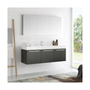 Vista 59" Wall Mounted Single Basin Vanity Set with Cabinet, Acrylic Vanity Top, and Medicine Cabinet - image 18