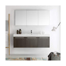 Vista 59" Wall Mounted Single Basin Vanity Set with Cabinet, Acrylic Vanity Top, and Medicine Cabinet - image 17