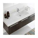 Vista 59" Wall Mounted Single Basin Vanity Set with Cabinet, Acrylic Vanity Top, and Medicine Cabinet - image 15