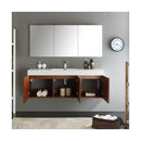 Vista 59" Wall Mounted Single Basin Vanity Set with Cabinet, Acrylic Vanity Top, and Medicine Cabinet - image 12